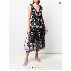 self- portrait long dress